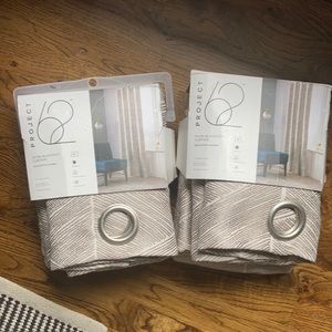 Project 62 black out curtains size 84” one panel per pack